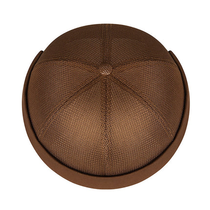 Cross-Border Solid Color Plain Cap Men's Summer Breathable Melon Cap Women's Hip-Hop Outdoor Casual Fashion Brimless Hat