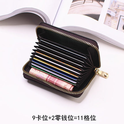 2021 New Card Holder Women's Large Capacity Multi-Card Slot Card Holder Compact Men's Wallet Card Holder Card Holder Coin Purse