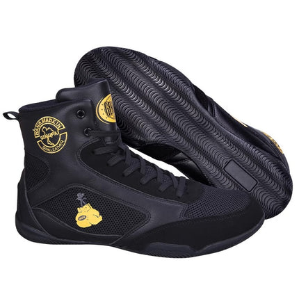 High-top Boxing Shoes Boys and Girls Sanda Fighting Fighting Training Shoes Adult Wrestling Shoes Fitness Weightlifting Martial Arts Shoes