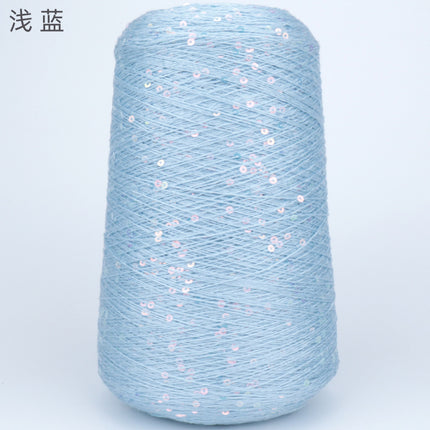 Silk Joy/Tencel Iridescent Sequin Hand-Knitted Yarn Ball Colorful Tencel Sequin Yarn Wholesale 500g