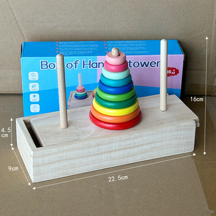 Hanota wooden 10-layer 8-layer 10-layer primary school students' intelligence development logical thinking children's toy storage box