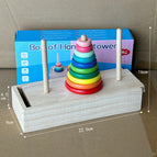 Wooden box ten-layer Tower of Hanoi