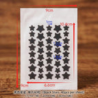 Black stars 40 stickers / 1 piece [hydrocolloid]