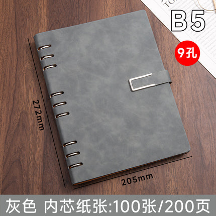 Loose-Leaf Notebook Detachable Binder A5 Business Notepad Work Meeting Minutes Book Can Print Logo