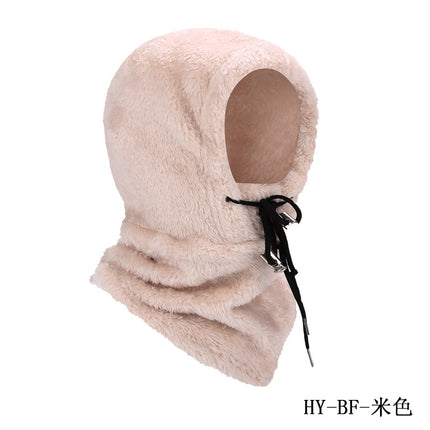 Cross-border Autumn and Winter Outdoor Riding Mask Sports Windproof Cold-proof Warm Hat Scarf Double-sided Arctic Fleece Headgear Face Protection