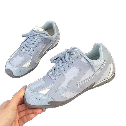 Inner Height Increase of 4cm, Moral Training Shoes, 2025 Spring and Summer New Silver Breathable Sports Shoes, Fashionable and Versatile Forrest Gump Shoes