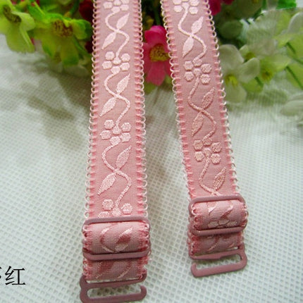 [Factory Low Price Wholesale] 1.5cm Bra Cloth Shoulder Straps Intimates Jacquard Shoulder Straps Individually Packaged