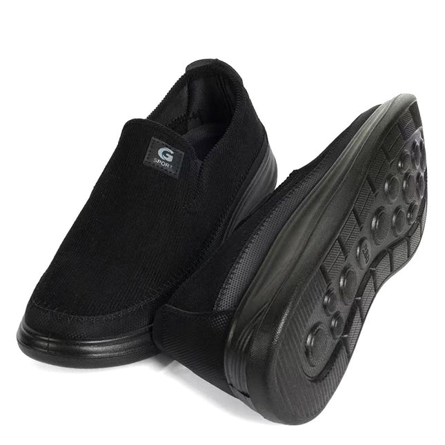 Spring and Autumn Men's Work Shoes Black Old Beijing Cloth Shoes Casual Polyurethane Soft Sole Middle-Aged and Elderly Dad Shoes