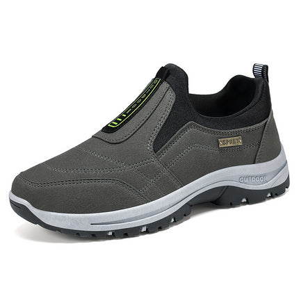 Men's Shoes 2026 Spring New Cross-Border Dropshipping Solid Color Versatile Casual Shoes Hiking Shoes Soft Sole Korean Style Casual Walking Shoes