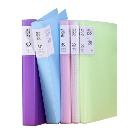 Candy-Colored Document Folder A4 Test Paper Collection Pregnancy Check-Up Storage Folder Transparent Insert Folder Wholesale in Stock
