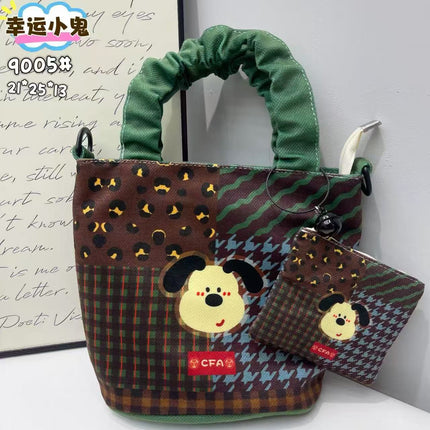 In-Stock New Small Cloth Bag Ins Cute Cartoon Women's Summer Cloth Bag Handbag Casual Tote Bag Upgrade