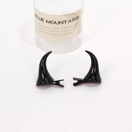 Cute Devil Horn Hairband New Halloween Day Dress Up Headwear Red Horn Hairpin COS Hair Accessories Cross Border