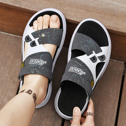 Men's Sandals for Summer 2025, New Model for Outdoor Wear, Durable Vietnamese Beach Slippers, Dual-Purpose for Sports and Driving