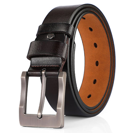 Men's Genuine Leather Vintage Casual Pin Buckle Cowhide Belt, Men's Belt, Factory Wholesale Direct Sale, Versatile