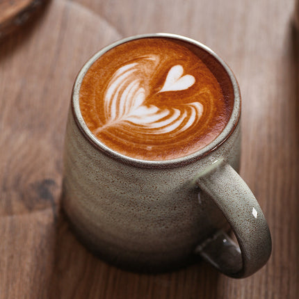Creative retro Mug Coffee Cup ceramic cup household simple breakfast cup milk Oatmeal cup water cup tea cup