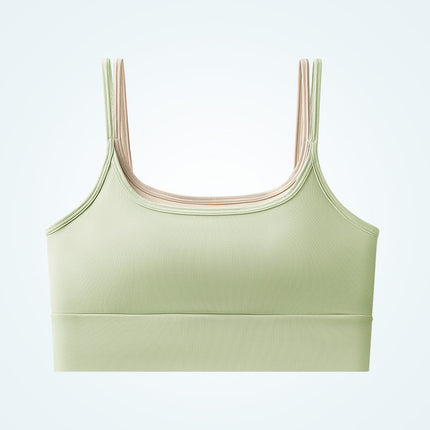 Sports Underwear Women's Shock-proof Gather-up Running Stereotype Yoga Vest Quick-drying Anti-sagging Wearing Training Fitness Bra