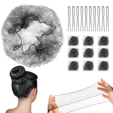 Hair Twister, Dance Net Bag, Ball Head, Stewardess Hair Flower, Invisible Hair Net, Wig, Disposable Hair Bag
