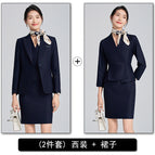 Navy suit + 608 navy blue dress / S
