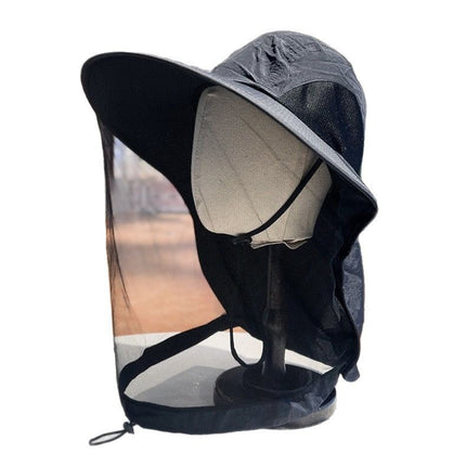 Mask Anti-mosquito Visor Hat Men's Summer Outdoor Fishing Sunscreen Fisherman Hat Shawl Face Covering Men's Sun Hat