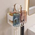 Detachable cleaning [white] cup holder double with cup
