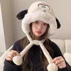 Puppy hood-beige