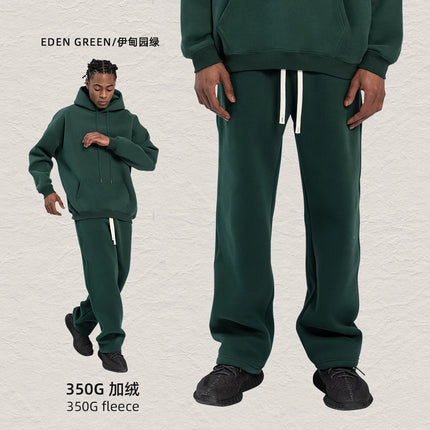 Cai Xiang Island Men's Clothing | Cross-Border American-Style Hooded Sweatshirt for Men, Autumn and Winter Loose Street Fashion Hoodie and Sweatpants Set for Men