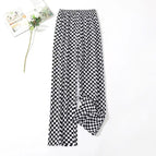 No.24 Black and White Nine-point Straight Pants / Suitable for 45.00kg -90.00kg
