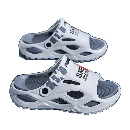 Slippers for Men, Summer Outdoor Wear, Youth Sports, Thick-Soled, Dual-Purpose for Driving, Large Size 45, Outdoor Beach Sandals