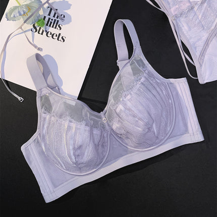 Core Oxygen 69121 plus size Light and Thin CDE No Cup Sexy Underwear Women's Push-up Anti-sagging Soft Steel Ring Adjustable Bra