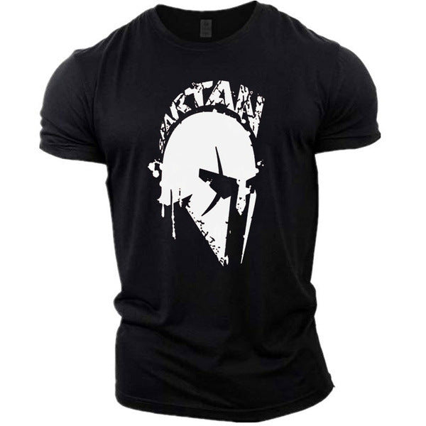 Sports Short-sleeved Men's Fitness Running Training Loose Trendy Moisture-wicking Stretch Casual Round Neck T-shirt