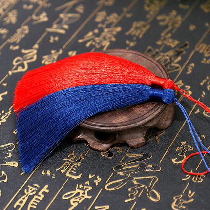 13cm Closed Tassel Fan Accessories Chinese Style Fan Pendant Bookmark Clothing Hanging Spike Accessories Jewelry Decoration Tassel