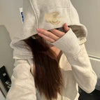 Variegated gray and white gold slim sweatshirt / 2 yards = s