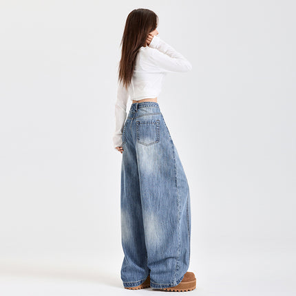 Beaver shed #2024 American jeans women 2025 spring new cleanfit loose machete wide leg pants