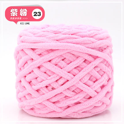 Ice thread soft coarse wool handmade diy knitted scarf wool ball crochet hook slippers men's and women's self-woven material