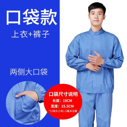 Tooling Food Factory Work Clothes Set Processing Workshop Hygienic White Labor Protection Production Factory Worker Canteen