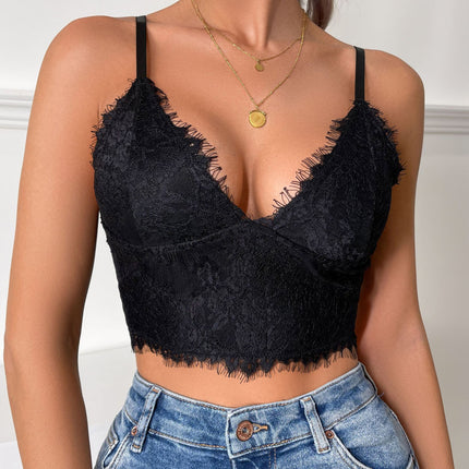 European and American Style Sexy Camisole Tops for Layering or Outerwear, Tight-Fitting, Pure Desire Style, Backless Short Tank Top