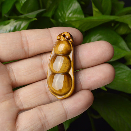 Couple's Pixiu Pendant Tiger Eye Stone Guanyin Buddha Guan Gong Ping An Buckle Pendant Yellow Tiger Eye Stone Pendant Supply Straight Hair