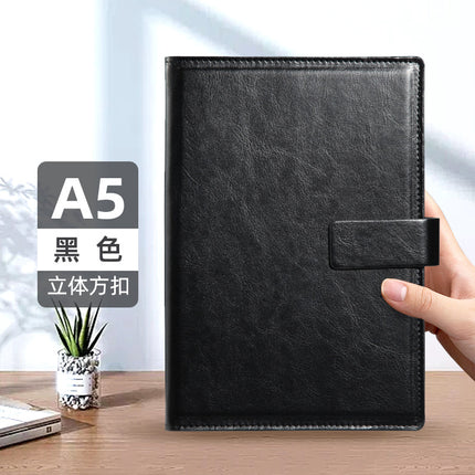 High-Looking A5 Notebook Imitation Leather Hand Ledger Thickeneded Conference B5 Simple Business Notepad Custom Logo