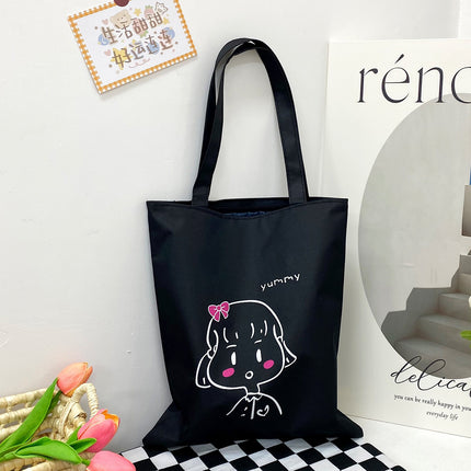 Factory wholesale 2023 new large capacity ladies shoulder handbag Oxford cloth gift bag cartoon cute