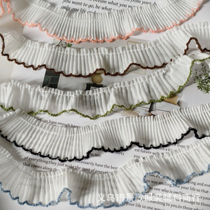 Spot Pleated Chiffon Lace DIY Handmade Clothing Accessories Clothing and Hat Skirt Decoration Home Fabric Curtain Decoration