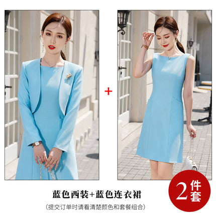 Suit dress Women's Spring and Autumn New plus size two-piece suit high-grade temperament formal occasion professional suit suit skirt