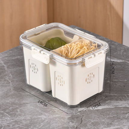 Fresh-Keeping Box Plastic Storage Thickeneded Refrigerator Dust-Proof Finishing Household Artifact Special Kitchen New Plastic Box