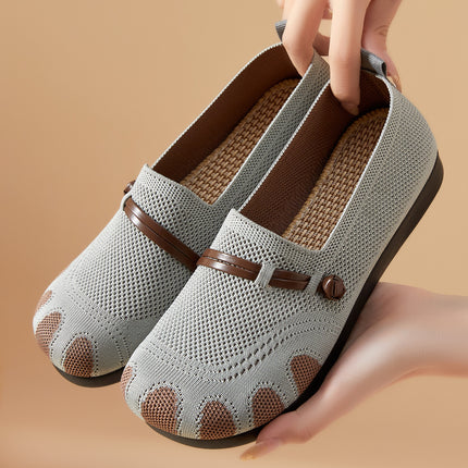 Women's Shoes 2026 New Style Single Shoes Temu Dropshipping Versatile Casual Shoes for Women with Wide Feet Slip-On Mom Shoes