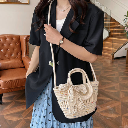 Woven Straw Beach Bag / Sac Paille Plage Tressé