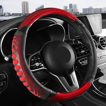 Four-Season Universal Anti-Slip Breathable and Wear-Resistant Car Steering Wheel Cover Honeycomb Three-Dimensional Handle Cover Cross-Border Automotive Supplies