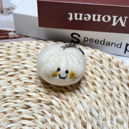 Nepalese Handmade Wool Felt Finished Vegetable and Fruit Bag Pendant Cute Bread Keychain Creative Decoration