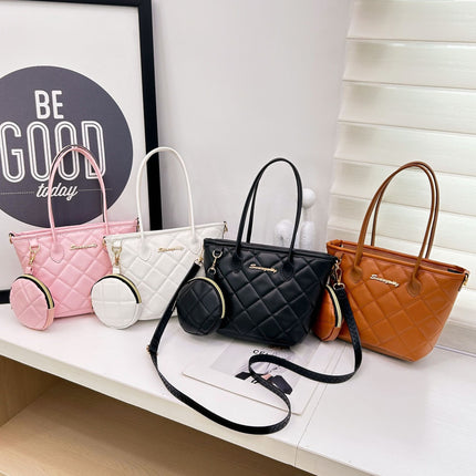 Handheld Small Bag 2025 New Fashion Quilted Women's Bag Casual Small Square Bag Single Shoulder Crossbody Bag Simple Mobile Phone Bag