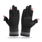 Suede three-rib ribbed black / One size fits all
