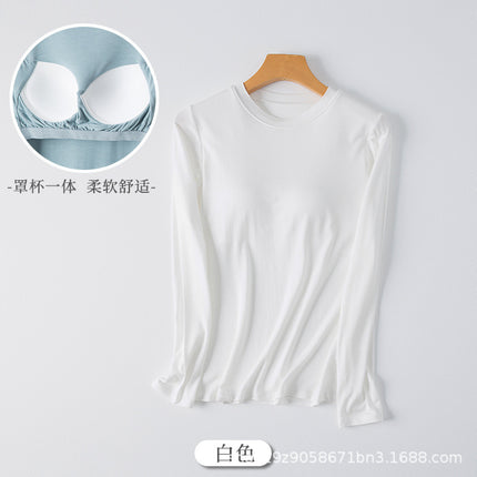 Women's Spring and Autumn All-In-One Solid Color Casual Home Casual Sportswear Round Neck Can Be Worn Outside and Can Be Shipped Wholesale