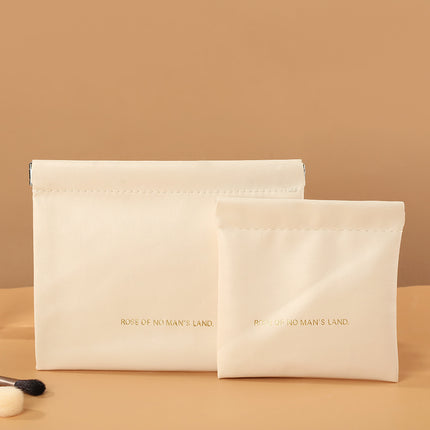 New Pu Cosmetic Bag for Women, Lipstick, Earphones, Data Cable Storage Bag, Portable Travel Large-Capacity Jewelry Packaging Bag